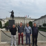 At the front of Presidential Palace Warsaw